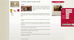 Desktop Screenshot of hotel-albi-saintclair.com